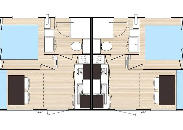 Camping Mobil-home Confortable Avec Terrasse A - Api-1-52-230